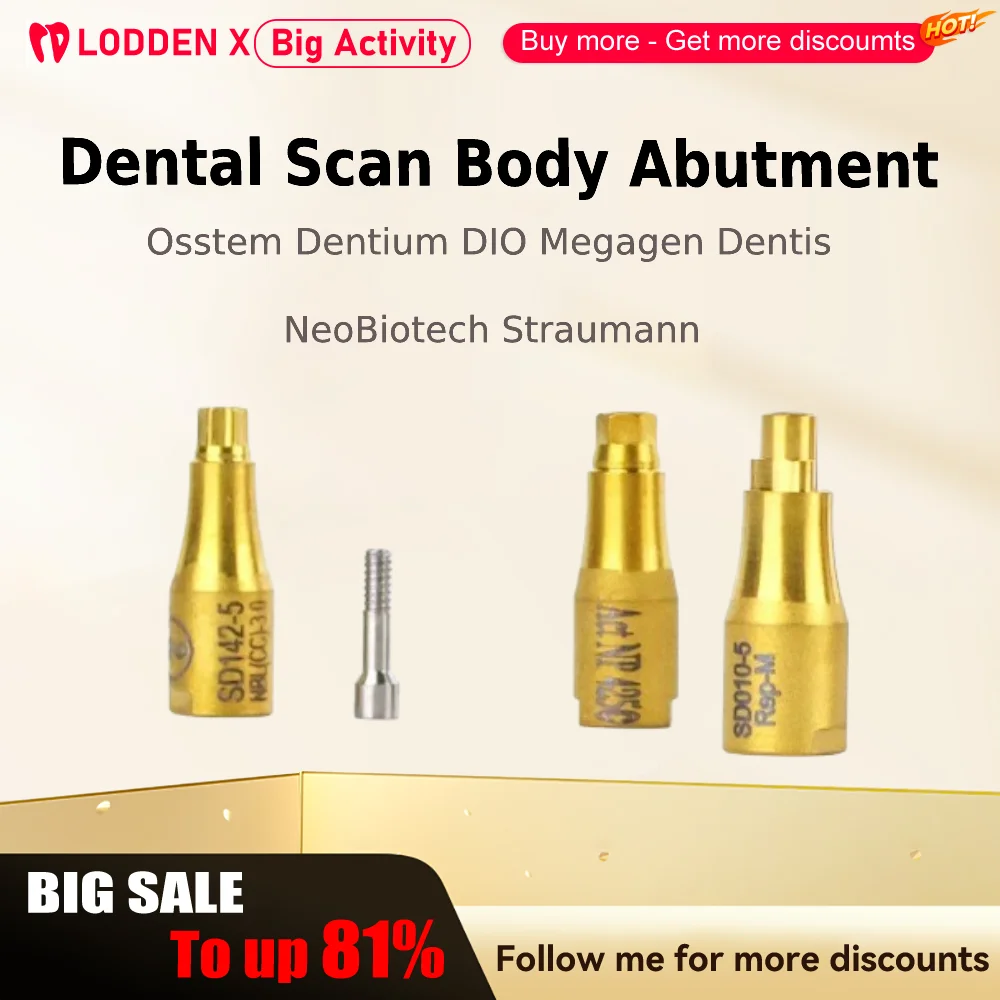 Dental Scan Body Osstem Dentium DIO Megagen Dentis NeoBiotech Straumann  CAD CAM Accessories Materials Abutment