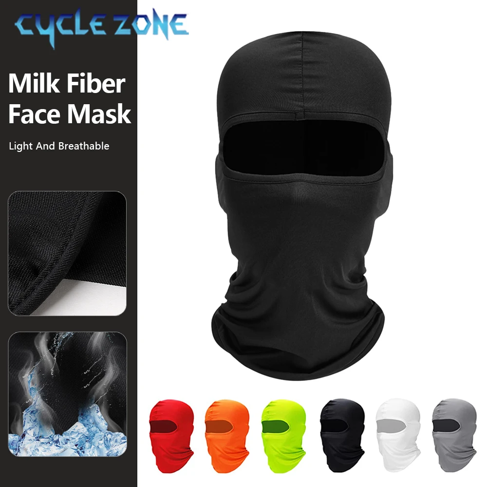 6PCS Balaclava Cycling Mask Bicycle Travel Quick Dry Dustproof Bike Face Cover Sun Protection Hat Windproof Sports Hood Ski Caps