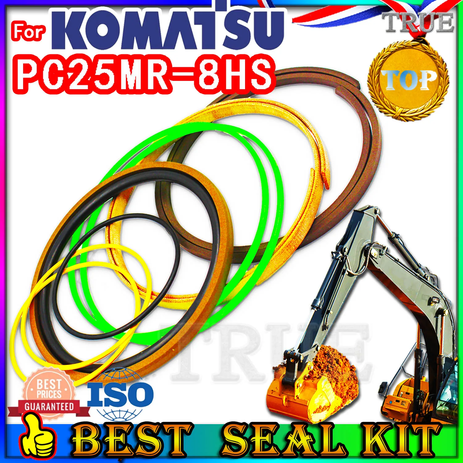 

For KOMATSU PC25MR-8HS Oil Seal Repair Kit Boom Arm Bucket Excavator Hydraulic Cylinder PC25MR 8HS TRAVEL Joystick Engine O-ring