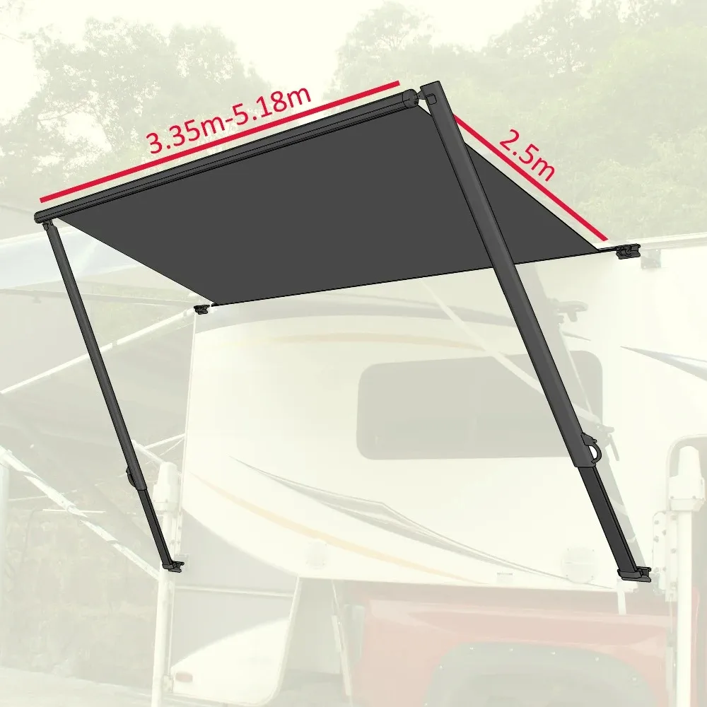 B1 electric control roll out side mounted awning,Custom Size