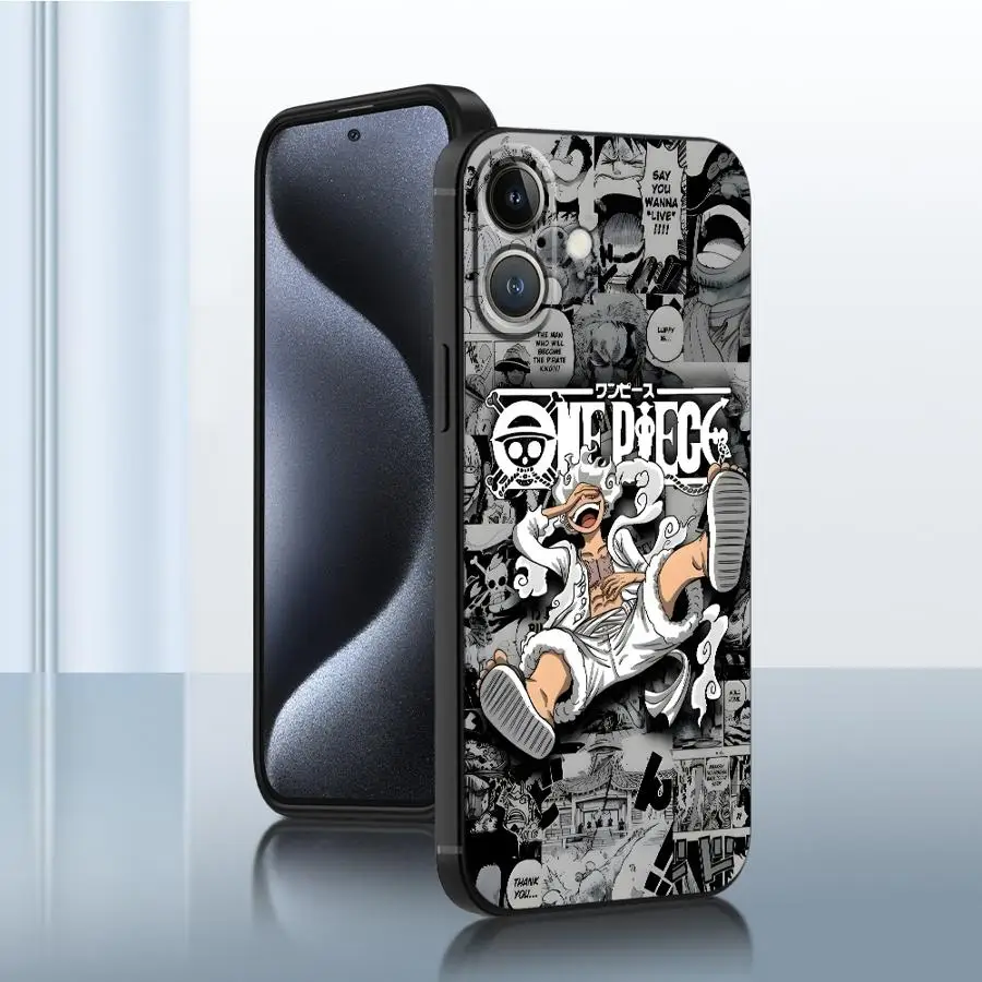 Phone Case for iPhone XR 13 Pro 16Pro Max 16e 8 Plus 14 SE 11 15 XS X 12 Mini 7 6s Soft Shell Comic One Piece