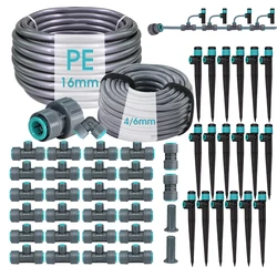 Home Garden 16mm PE Hose Drip Watering System for Potting Plants 13cm Vortex Sprinkler Adjustable Dropper Irrigation Equipment