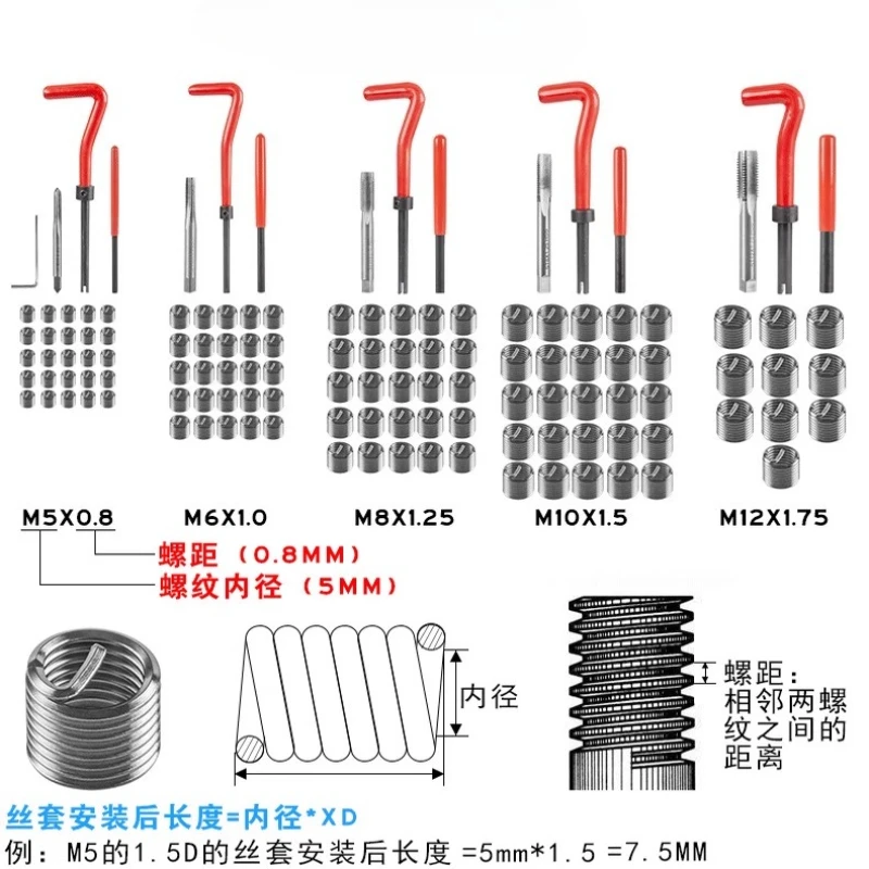 131pcs Set   Tap Bit Set   Thread Repair Tool