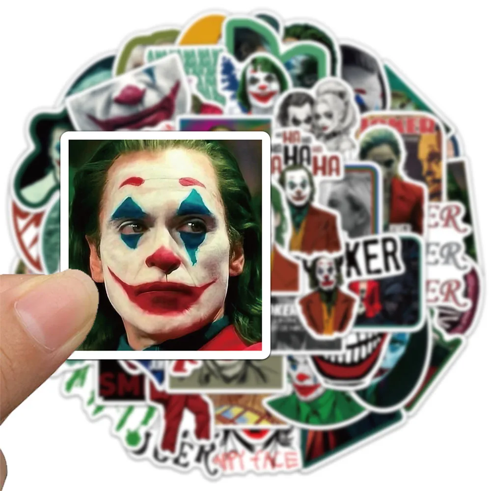 50PCS Joker Sticker Art Exquisite Art Handbook Material Phone Case Laptop Luggage Waterproof Stickers