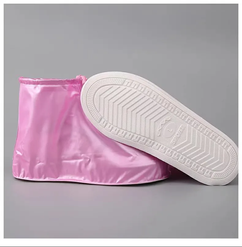 1 Paar Silikon-Schuhschoner, Regenstiefel für drinnen und draußen, wasserdichter Schuhüberzug für Männer und Frauen, regnerischer, wiederverwendbarer Outdoor-Schuhüberzug – Detail 14