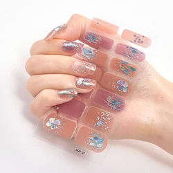 Four Sorts 0f Nail Stickers Fashion Nail Polish Self Adhesive Manicure Decoracion Nail Strips Nail Sticker set Nail Accesoires