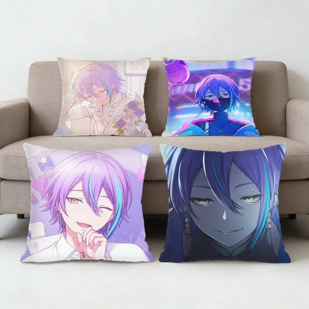 SEKAI Kamishiro Rui Pillow Case Sofa Living Room Bedroom Headboard Backrest Cushion Square Cushion Nap Time