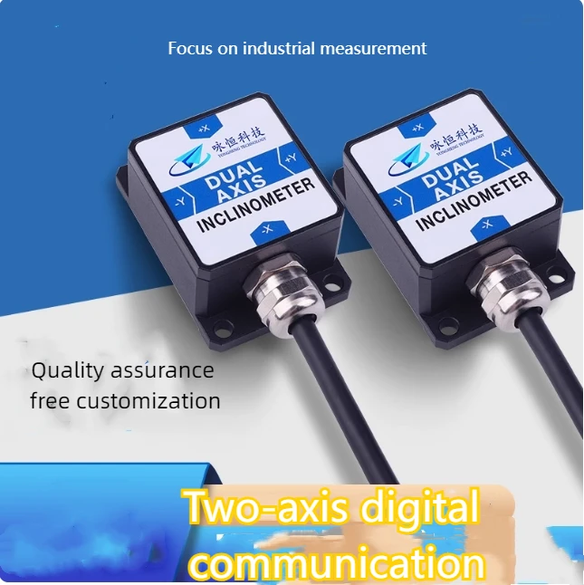 Dyl626s saída rs232 rs485 modbus módulo de ângulo de sensor de inclinação digital de eixo duplo