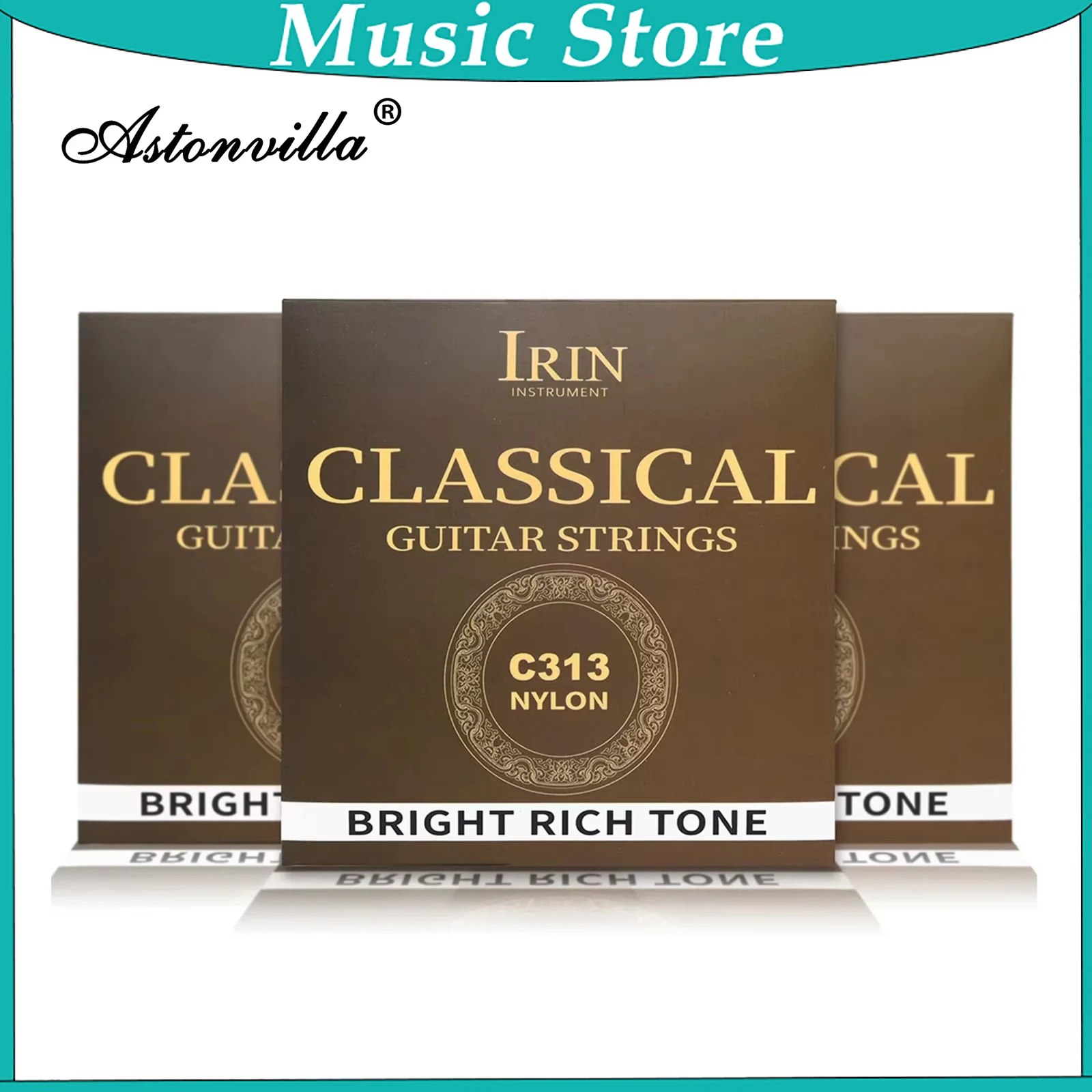 IRIN C313 Classical Guitar String Silver Plated Copper Alloy+Nylon Wire (PU Coating) Strings Musical Instruments Accessories