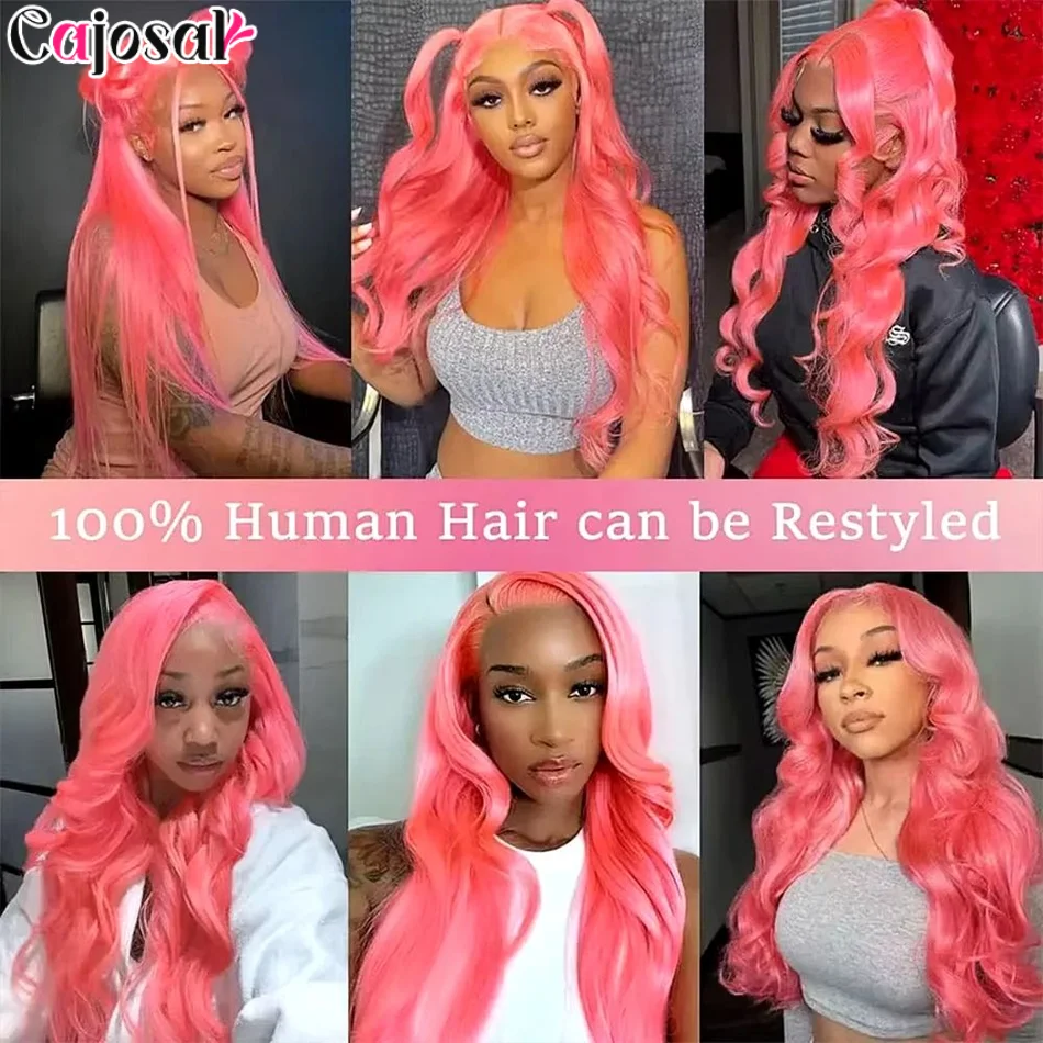 الوردي 250% الجسم موجة 30 32 بوصة 13x4 13x6 HD الدانتيل الباروكة الأمامية الغراء الدانتيل شعر مستعار أمامي للنساء قبل قطعها شفافة Colorebrazil #6