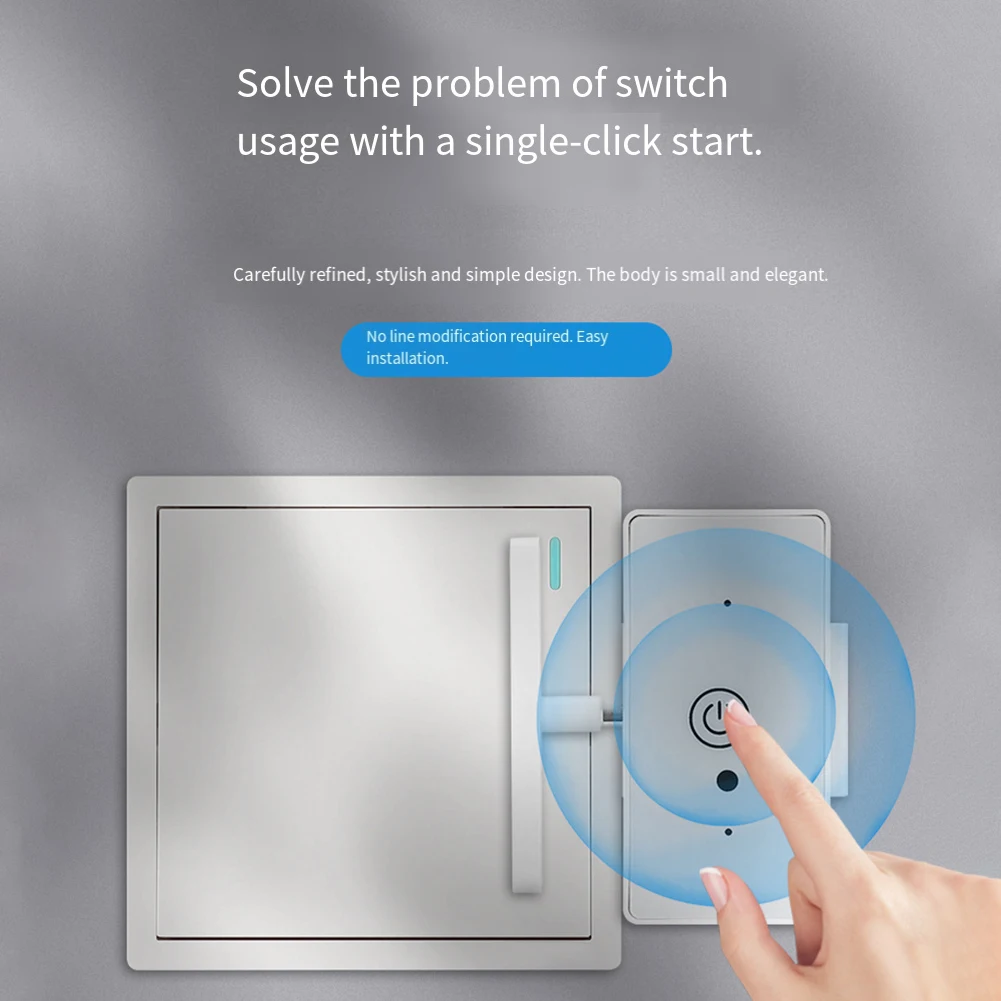 Lazy Switch Smart Light Switch Anti-Interference Design Compact Size Hassle-Free Installation Long Range Operation