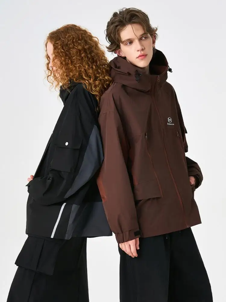 Mountain Style Outdoor Rush Jacket For Men's And Women 2024 Autumn Retro Casual Hooded Trendy Loose Couple's Jackets Coats