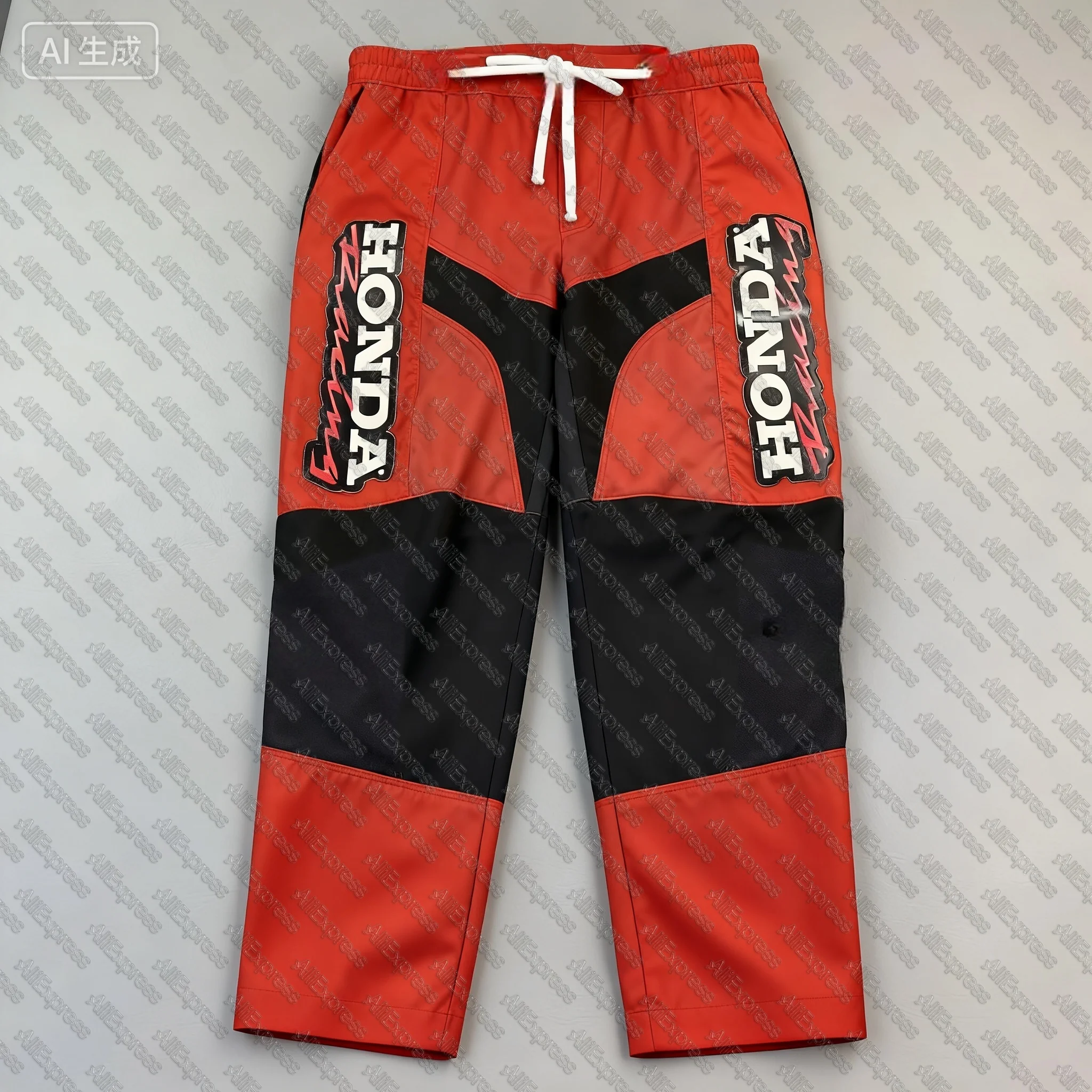 

Vintage Honda Racing Pants Men's Motocross MX Supercross Off Road Motorcycle Racing Light Wear Autumn/Summer Outdoor Long Pants