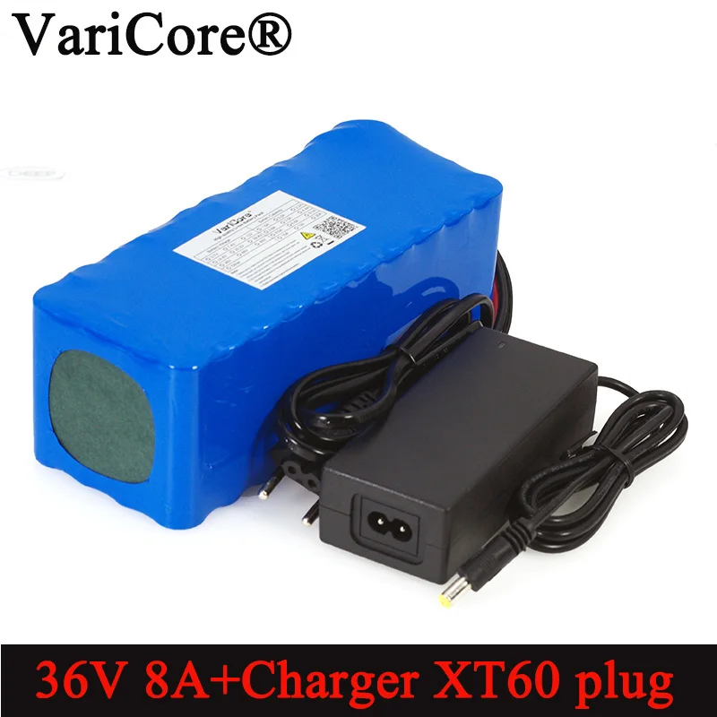 

VariCore 36V 8Ah 18650 Rechargeable battery pack XT60 plug modified Bicycles,electric vehicle Balance car+ 42v 2A Charger