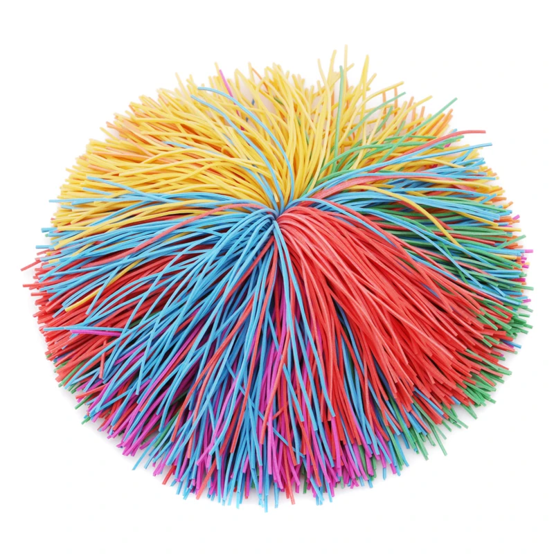 6cm/9cm Rainbow Fidget Sensory Koosh Ball Anti-Stress Baby Funny Stretchy Ball Stress Relief Kids Autism Special Needs