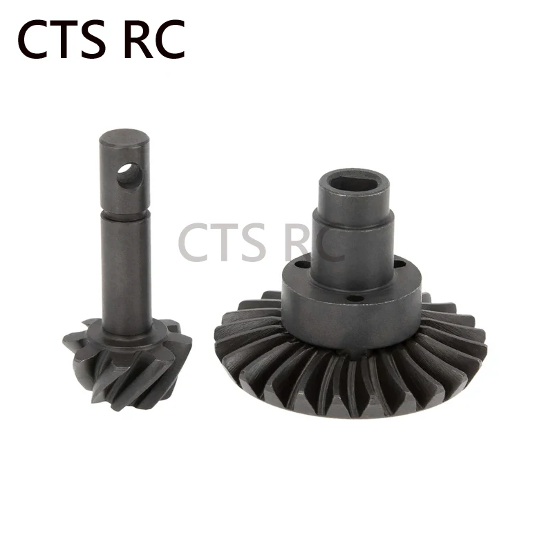 Roda Gigi Bevel Loker Balap 8/24/27/30T Roda Gigi Bevel Spiral Baja Roda Gigi Poros Belakang Depan untuk Axial SCX10 II III Capr