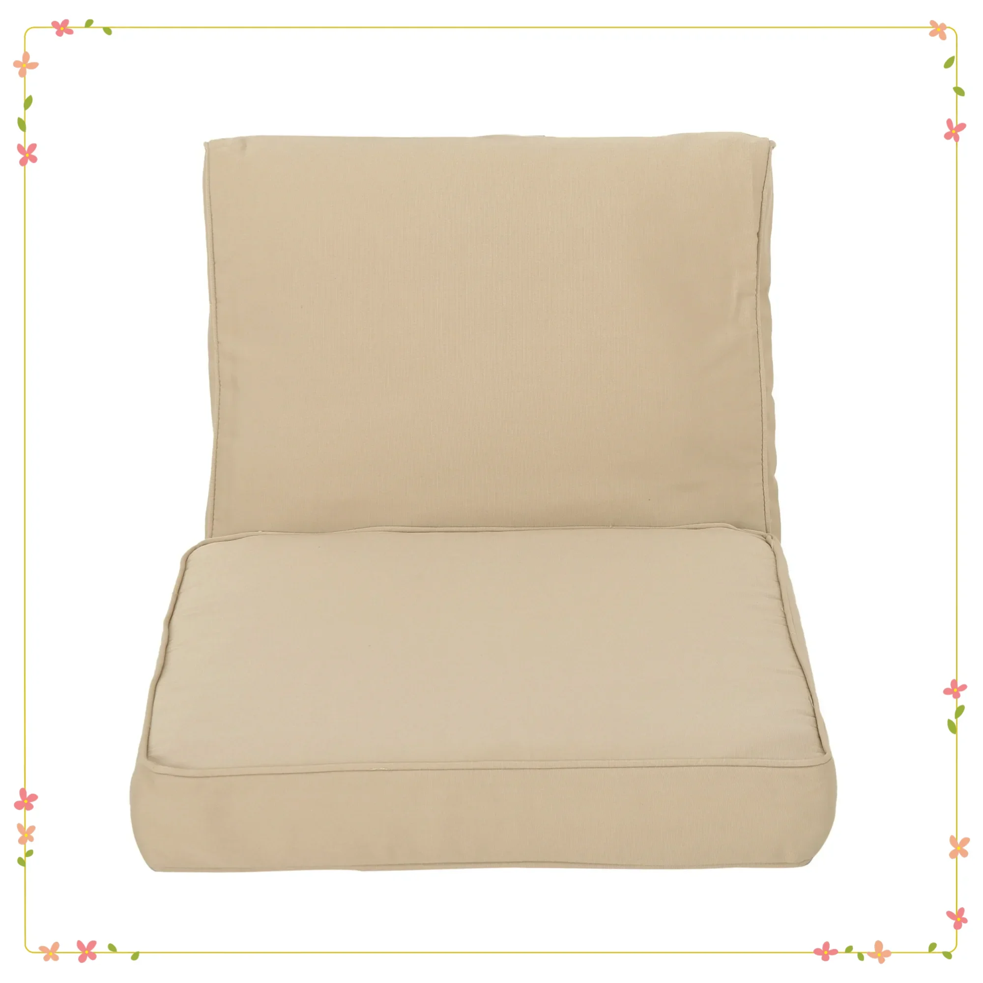 

Outdoor Water Resistant Fabric Club Chair Cushions in Tan