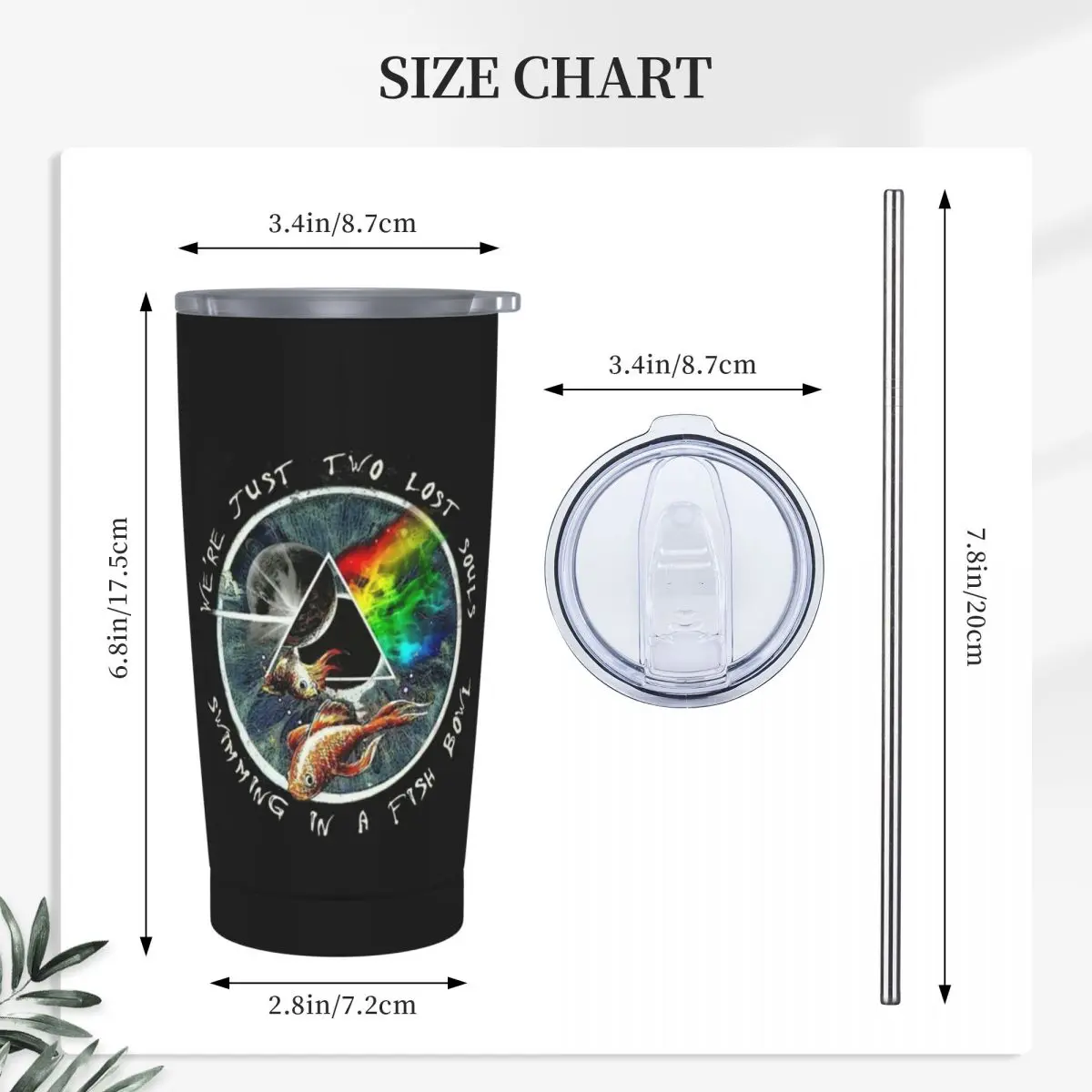 Singer Love Pink Band Floyd Stainless Steel Tumbler Vacuum Insulated Mugs Thermal Cold Bottle Straw With Lid 20oz