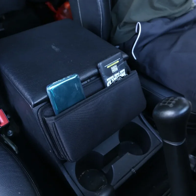 

YK For Land Rover Defender 90 110 130 Front Armrest Box The Armrest Storage Compartment Storage Bags Interior Car Accessories