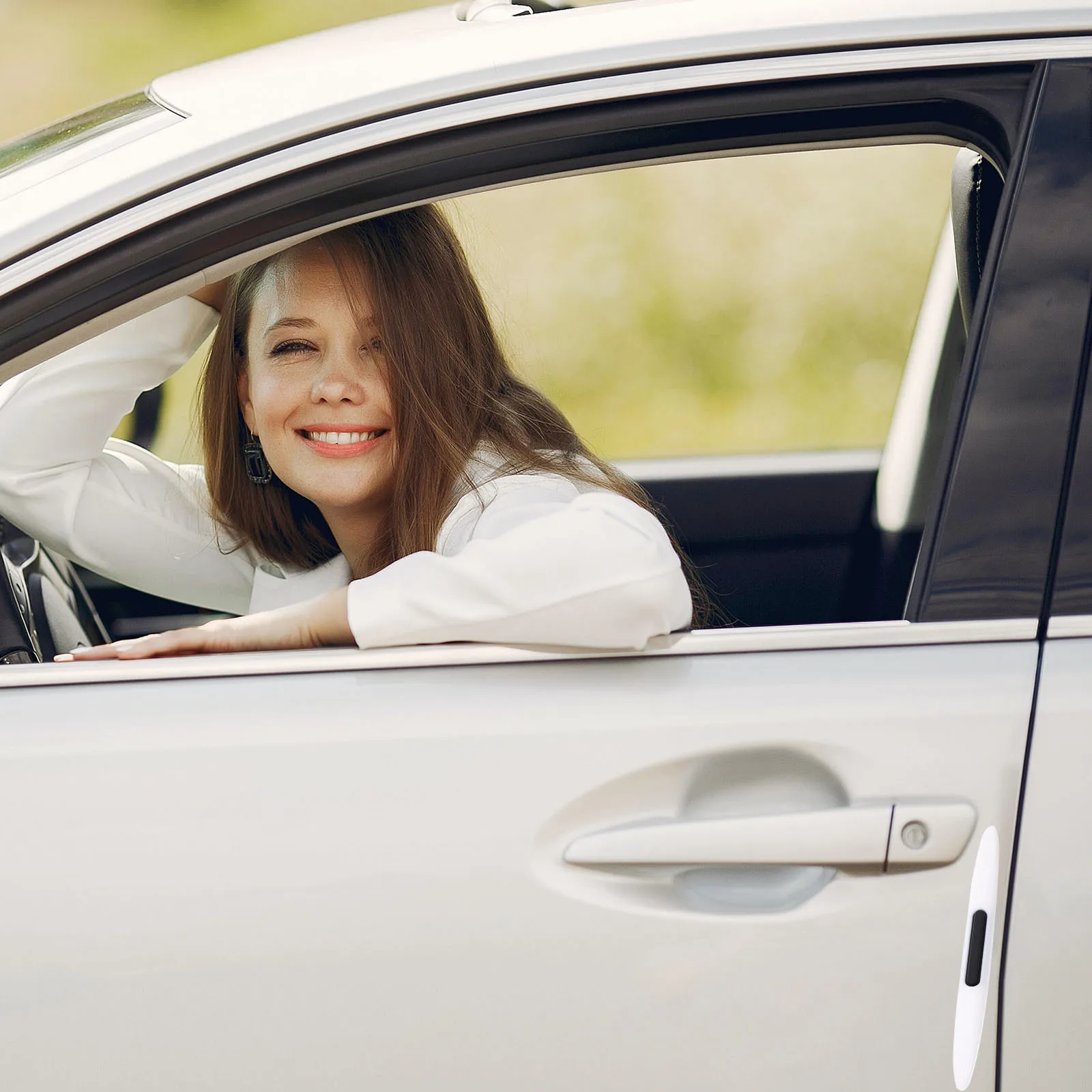 

2 Pcs Anti-fall Car Door Anti-collision Sticker Automotive Tape Silica Gel Protector