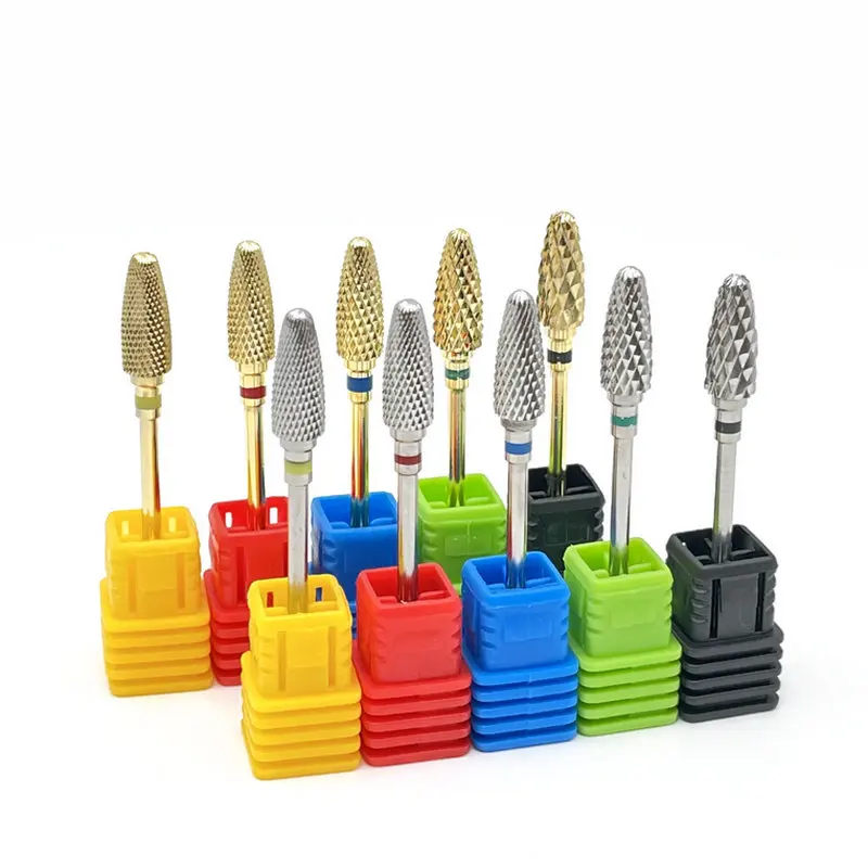 Tungsten Carbide Cuticle Pedicure Nail Drill Bit for Electric Nail Machine Cutting Bit Nail Accessories Exfoliating