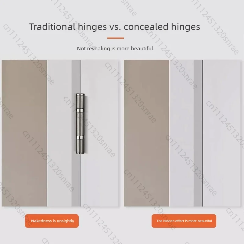 Invisible Door Concealed Door Three-dimensional Adjustable Concealed Indoor Folding Door Open Stainless Steel Cross Hinge