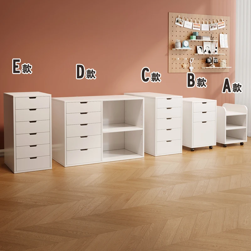 

Simple office mobile file cabinet Modern home drawer chest cabinet laminate Lifting locker Small cabinet with door