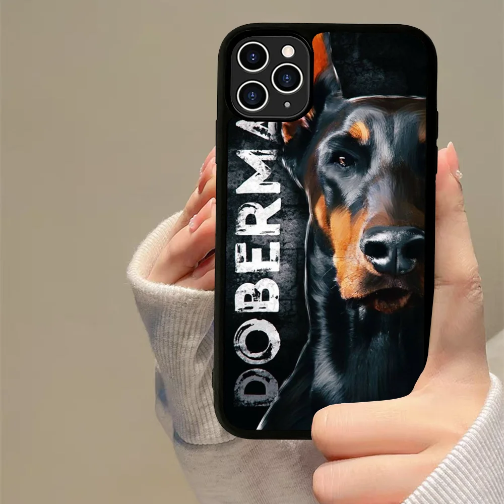 Animal Dachshund Doberman dog Phone Case Silicone PC+TPU For Samsung S10 20 30 22 23 24 Plus Lite Ultra Cover