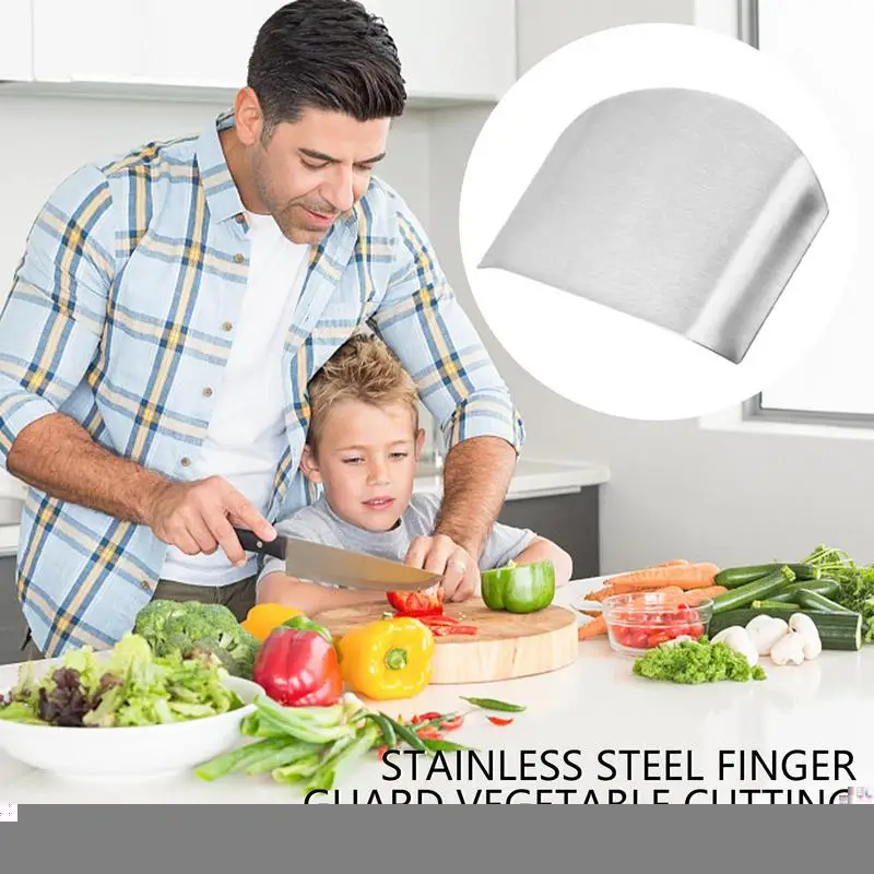 Stainless Steel Kitchen Tool Hand Finger Protector Knife Cut Slice Safe Vegetable Cutting Hand Guard finger knife kitchen gadget