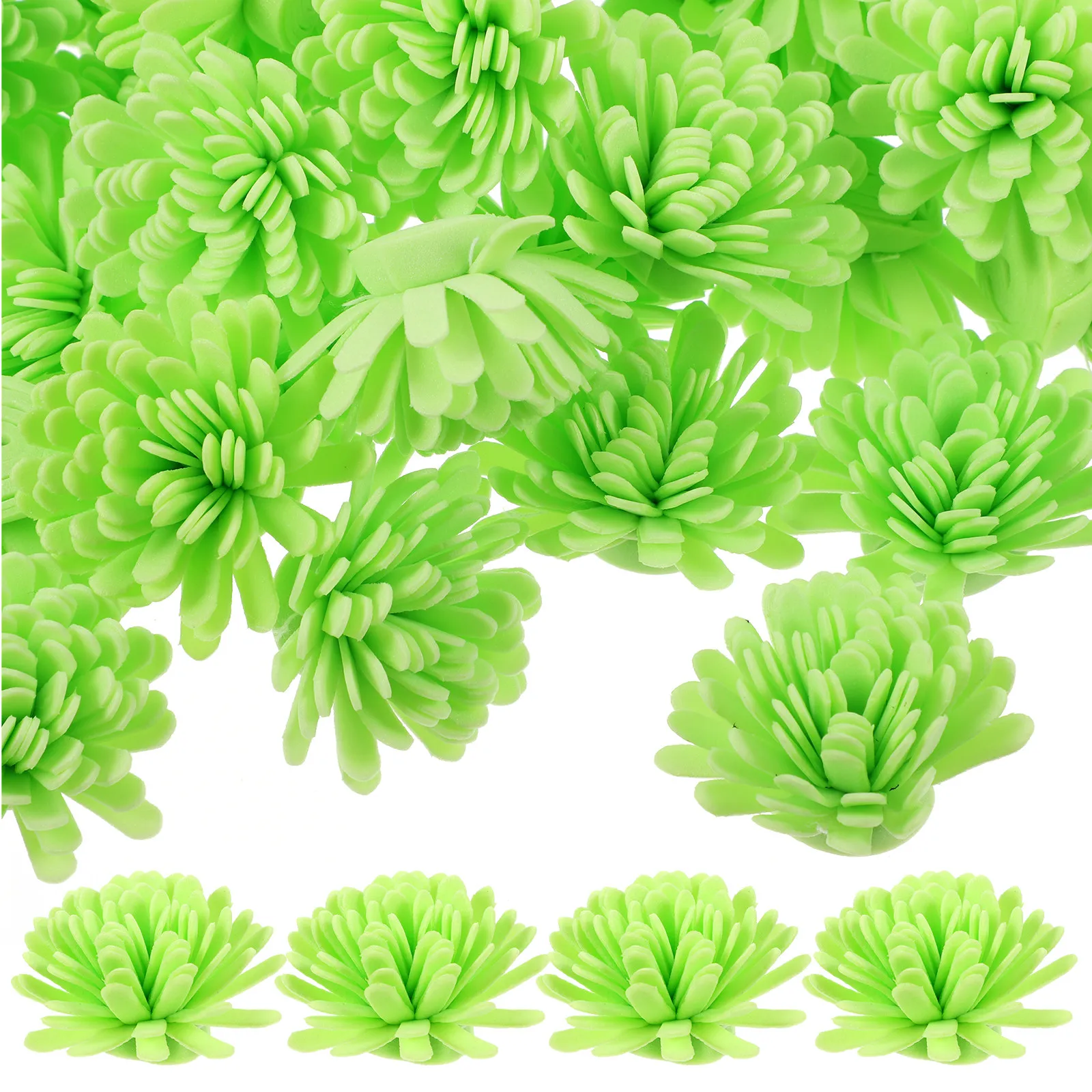 

100Pcs Realistic Chrysanthemum Flower Diffuser Aluminum Alloy Passive Aromatherapy Diffuser for Home Office Bedroom Air
