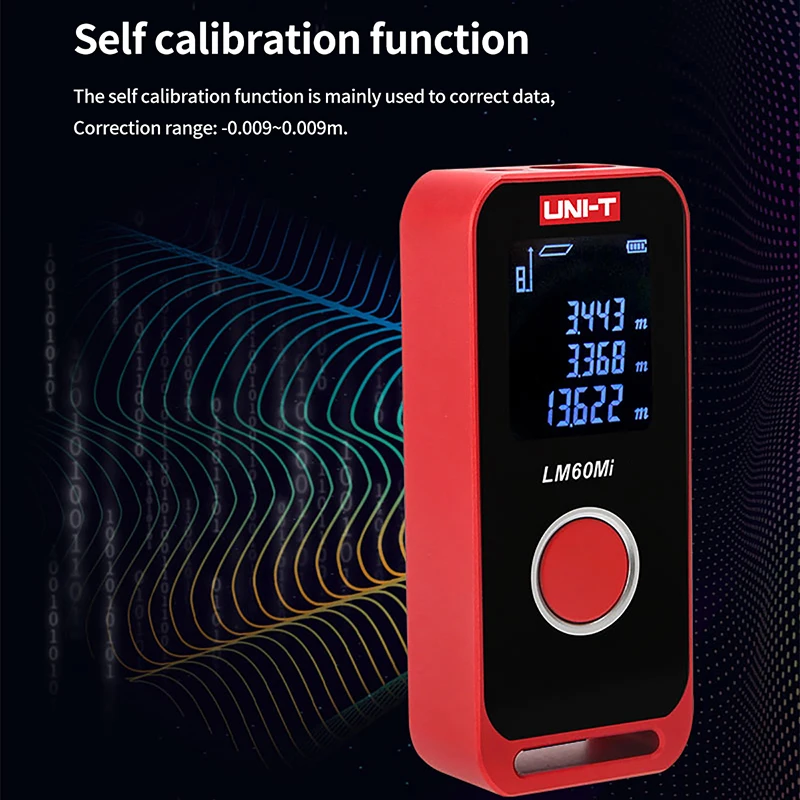 UNI-T Laser Distance Meter 40m 60m Mini Rangefinder Digital Laser Tape Measuring Construction Tool LM40Mi лазерная ру
