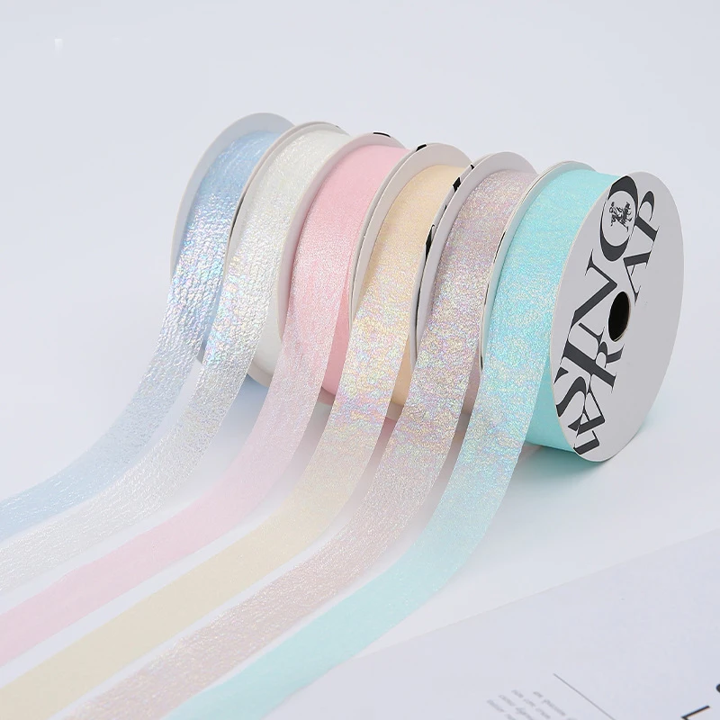 

18 Yards 25MM Bright Surface Ribbon Hair Bows DIY Crafts Handmade Accessories Home Decoration Gift Wrapping