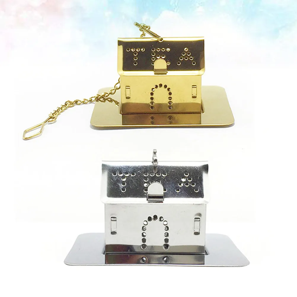 

Набор из 2 креативных ситечек для чая из нержавеющей стали: для рассыпного чая, трав и специй, серебристый и золотистый комплект