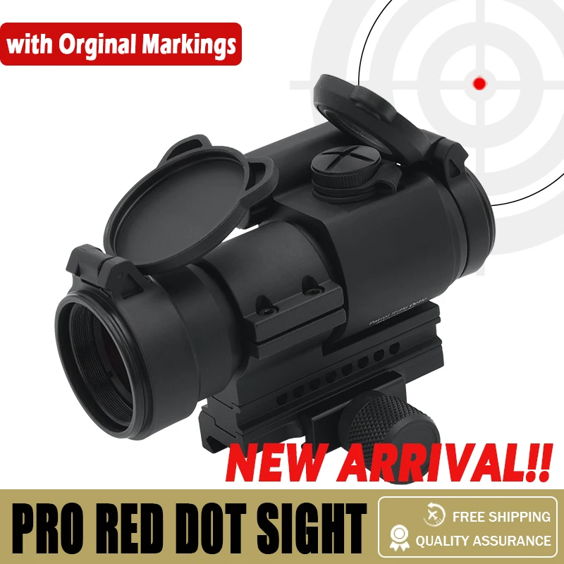 2023 Tactical New 2MOA Patrol Rifle Optic PRO Red Dot Reflex Sight with QRP2 Mount and Spacer with Full Orginal Markings