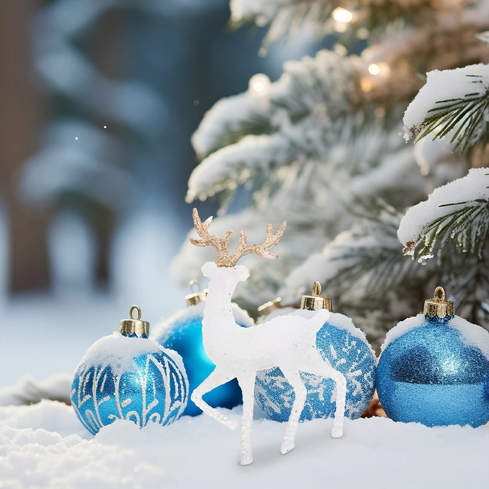 

2pcs Reindeer Cake Toppers Cute Animal Shape Cupcake Decor For Holiday Party Birthday Celebration Reindeer Home Decoration Party