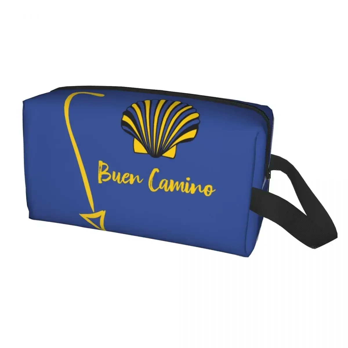 Bolsa De cosméticos De viaje personalizada Buen Camino De Santiago, organizador De artículos De tocador De maquillaje Peregrino, Kit Dopp De almacenamiento De belleza para mujer