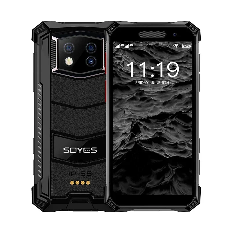 Soyes S10 Maxo Mini Robuuste Smartphone Android 11 Octa Core 8Gb Ram 258Gb Rom Ip68 Face Id Unlock Ptt Mobiele Telefoon