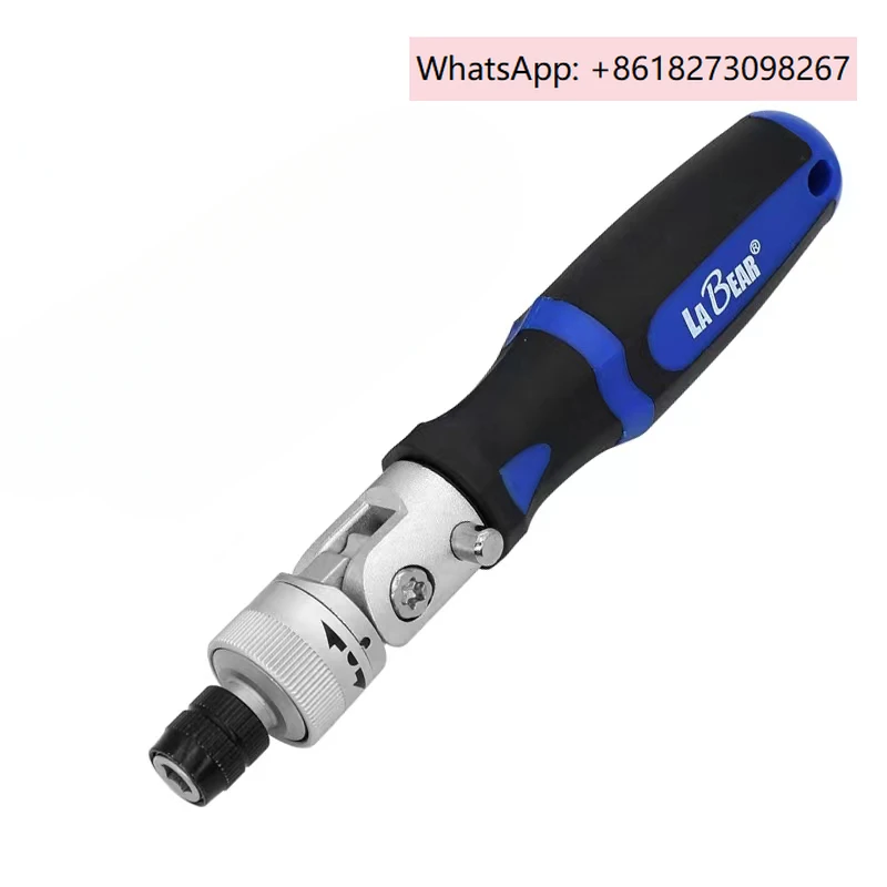 1PCS Multi functional universal quick release ratchet screwdriver handle with interchangeable head screwdriver straight handle