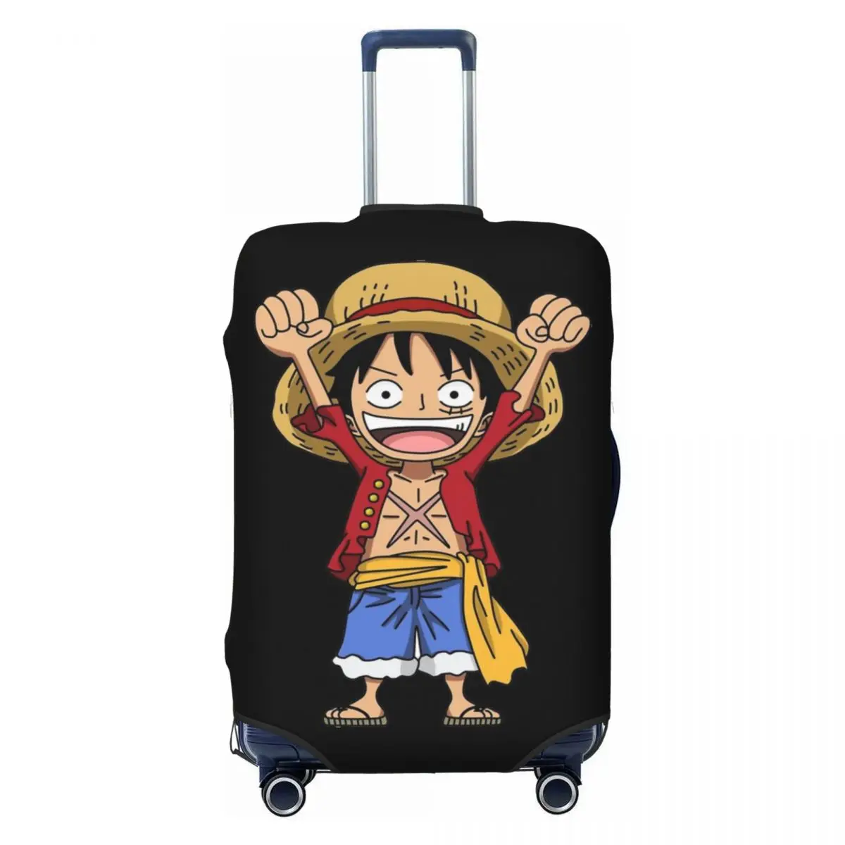 Happy Donkey Suitcase Cover One Piece Practical Cruise Trip Protector Luggage Case Vacation