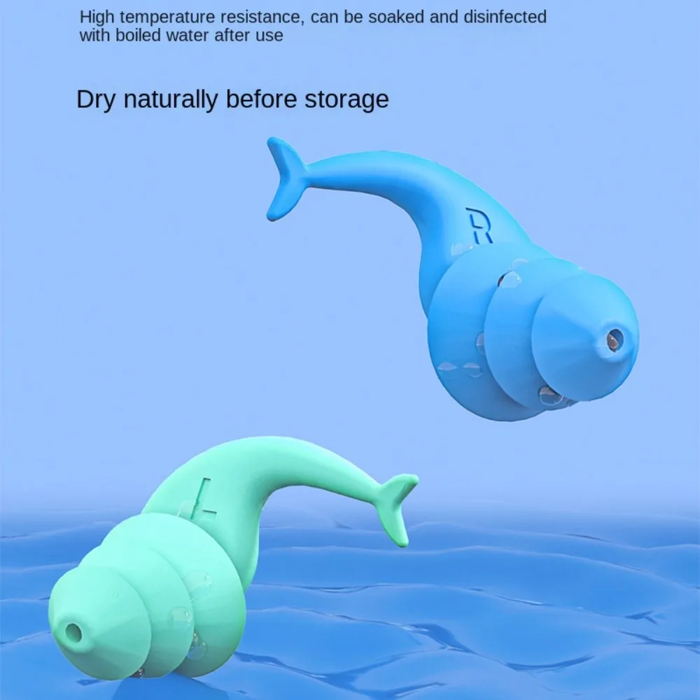 Soundproof Soft Silicone Earplugs Fish Shape Reusable Anti Noise Silicone Earplugs Soft Ear Protection