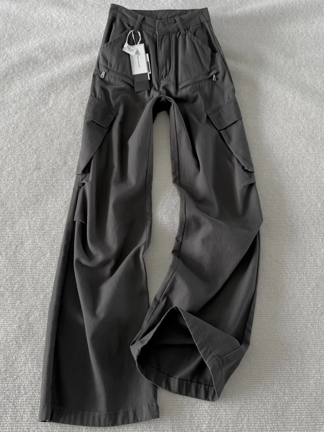 

Мужские летние рабочие брюки Deep ey Bell Bot в американском ретро-стиле, плиссированные, парашютные, Cleanfit, с эффектом увеличения роста, Knife...