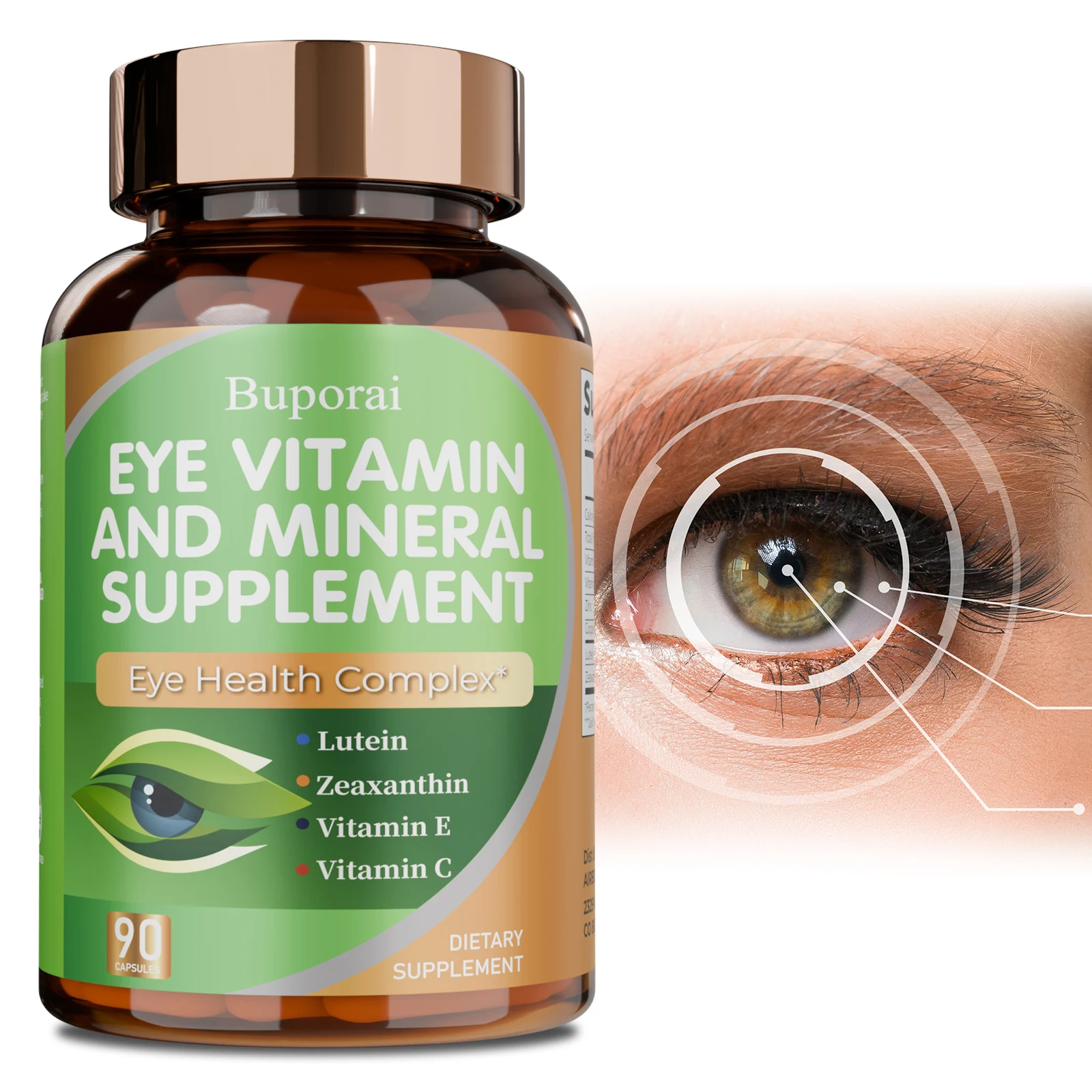 

Lutein and Zeaxanthin Supplements - Relieve Eye Fatigue, Dry Eyes and Vision Health, Prevent Myopia