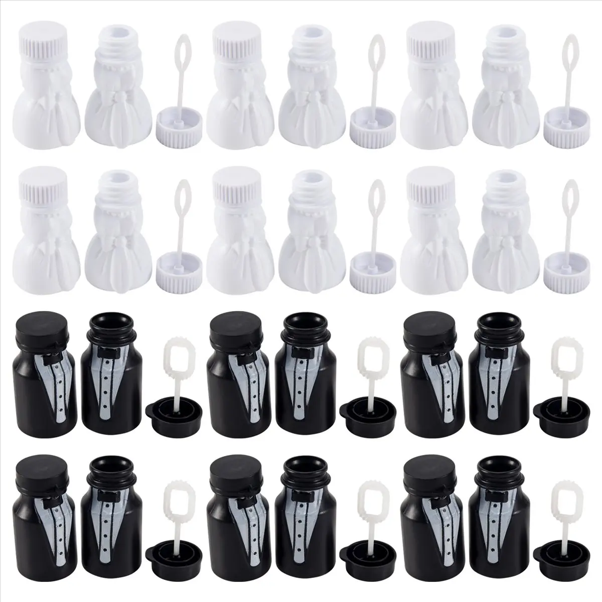 Wedding party bride and groom bubble bottle 1 sets (24pcs) &LICG