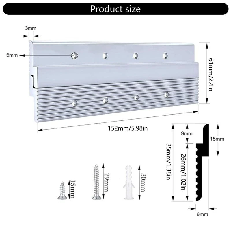

652F Picture Frame Hanging Z Clamps Metal Brackets French Cleat for Hanging Pictures, Shelves, Whiteboards, Frame