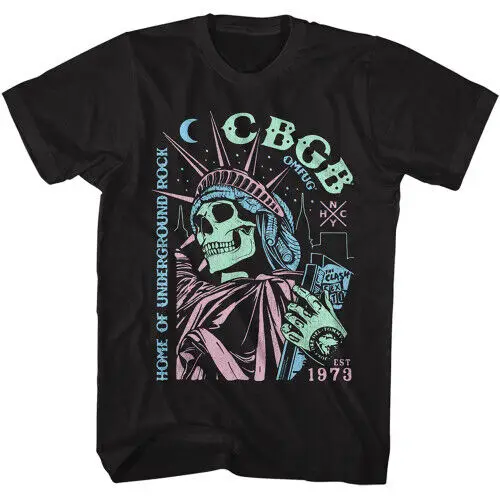 CBGB Night Life T-Shirt - Black High Quality 100%Cotton Short Sve