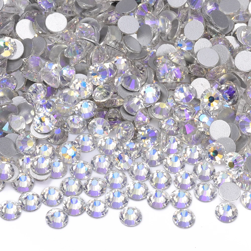 QIIY Starry Sky SS3-SS30 AAAAA แก้ว Non-hotfix Rhinestones Flatback Glitter หินตกแต่งเล็บ DIY อุปกรณ์เสริม