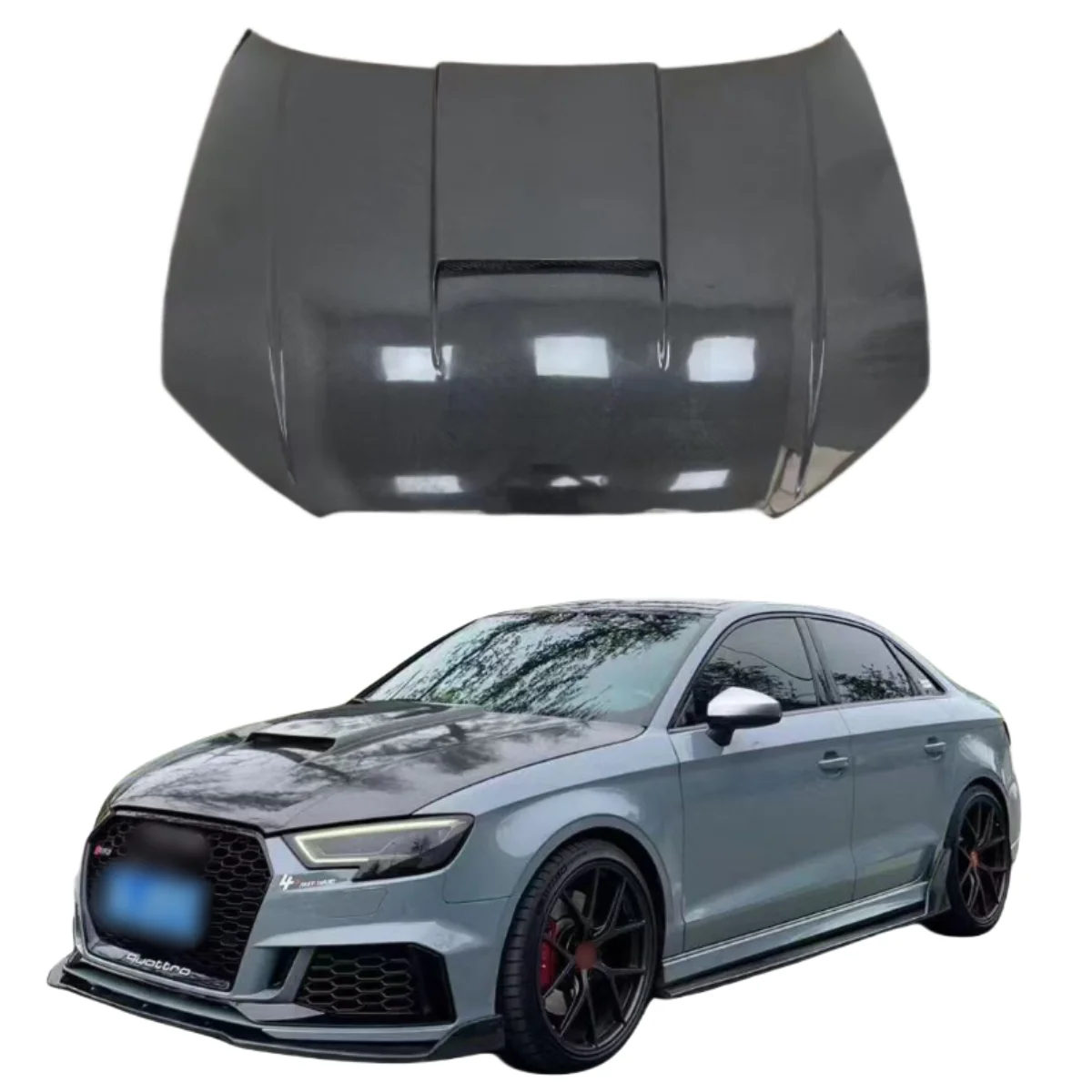 

Tom AutoRS3 2017-2020Front bumper, engine hood, automotive parts, carbon fiber front engine hood