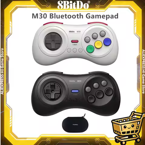 8Bitdo M30 Bluetooth Gamepad For Nintendo Switch PC macOS Steam and Android Controller With Sega Genesis Mega Drive Style