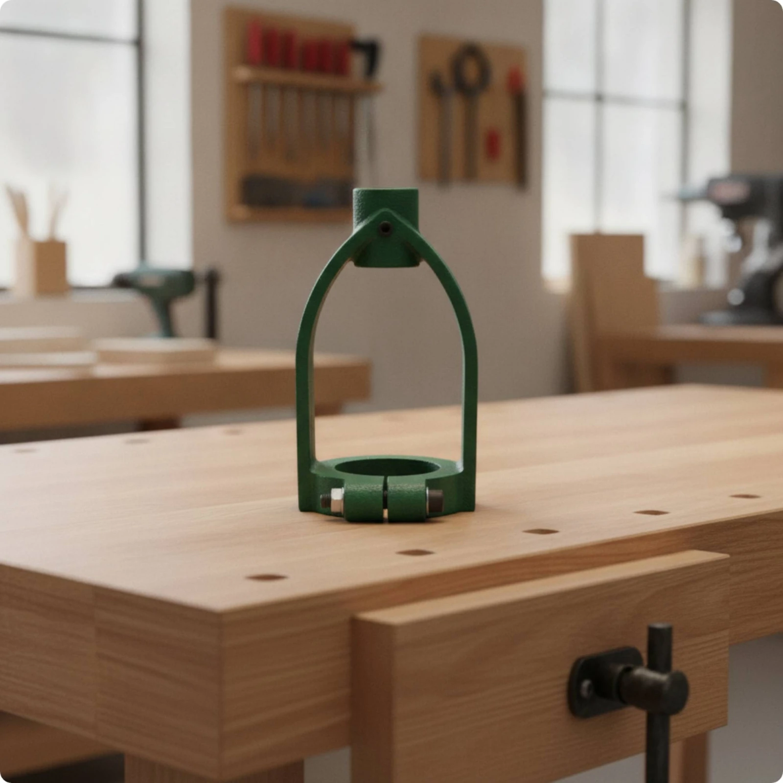 Square Hole Drilling Fixing Bracket Stable Square Hole Drill Bracket Mortising Attachment Secure Drill Stand with Clamp