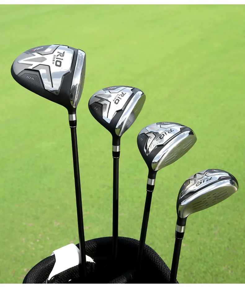 Golf Men's Right Hand 4 Combination Clubs, Overseas Version Full Set of Beginner Clubs